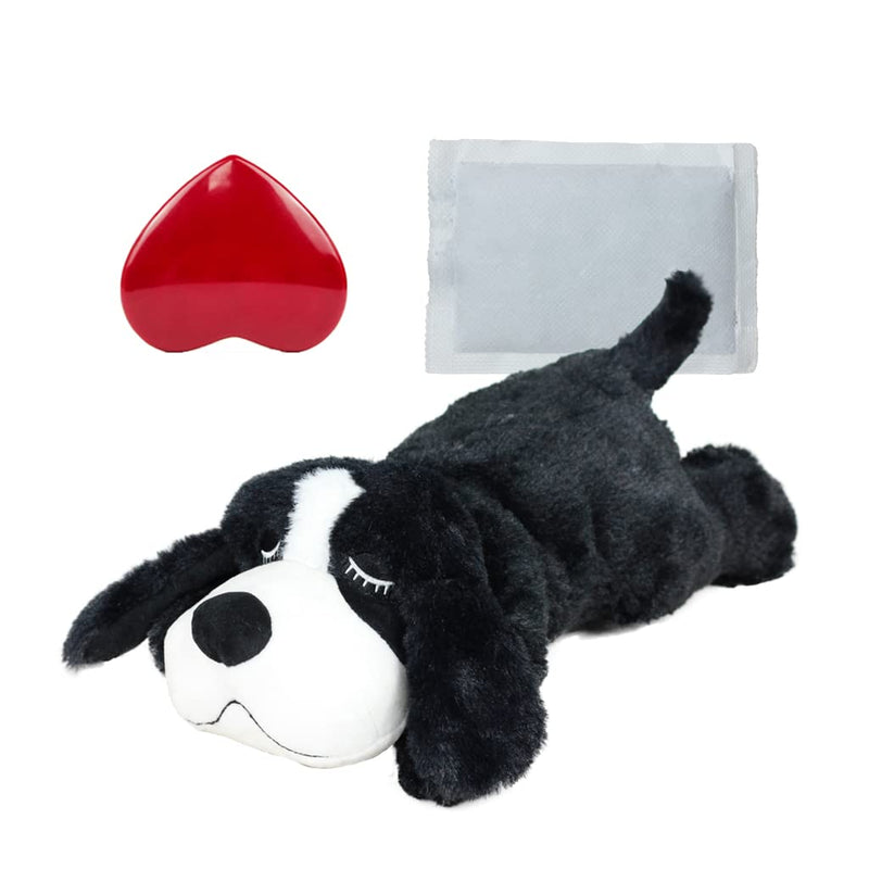 IFOYO Puppy Heartbeat Stuffed Toy,Puppy Calming Create Training Sleep Aid Behavioral Pet Anxiety Relief and Calming Aid Black - BeesActive Australia