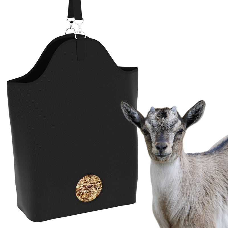 Kaulhp Goat Hay Feeder, Hay Bag for Goats Small Front Hole Bags for Nigerian Dwarf Goat, Less Hay Waste Tote Bag for Traveling,for Sheep Fair, Paddock, Stalll - BeesActive Australia