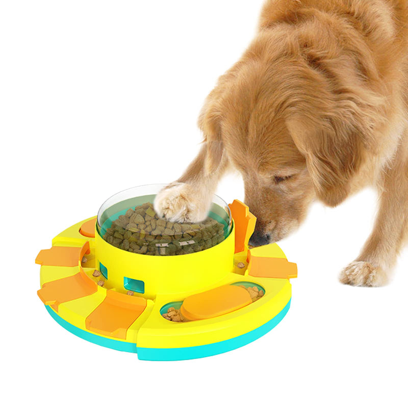 Aluckmao Dog Puzzle Toys for Dogs Mental Stimulation,Funny Treat Dispensing Dog Toys Interactive,3 Reward Ways Cat Puzzle Feeder Dog Treat Puzzle Games for Dogs ANG Cats… Treat Button（Blue） Level 2 (Intermediate) - BeesActive Australia