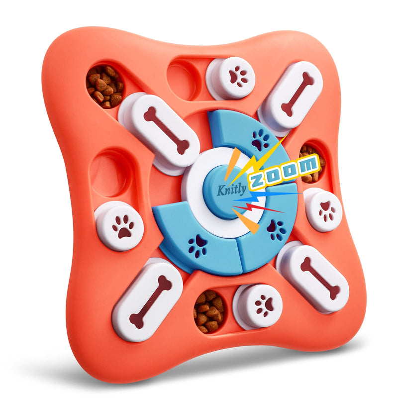 Knitly Dog Puzzle Toys for IQ Training & Mental Enrichment, Interactive Dog Toys for Large Medium Small Dogs，Dog Treat Puzzle Dispensing Slow Feeder with Squeaky Design for Training & Fun Feeding Level-1 - BeesActive Australia