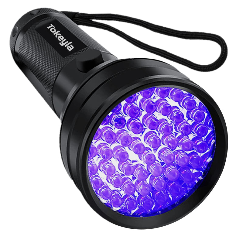 Tokeyla UV Flashlight Black Light, 51 LED UV Light Handheld Blacklight, Pet Urine Detectors 395nm Detector for Pet Urine, Dog/Cat Urine Stains, Bed Bug and Scorpions（Battery Not Included） - BeesActive Australia