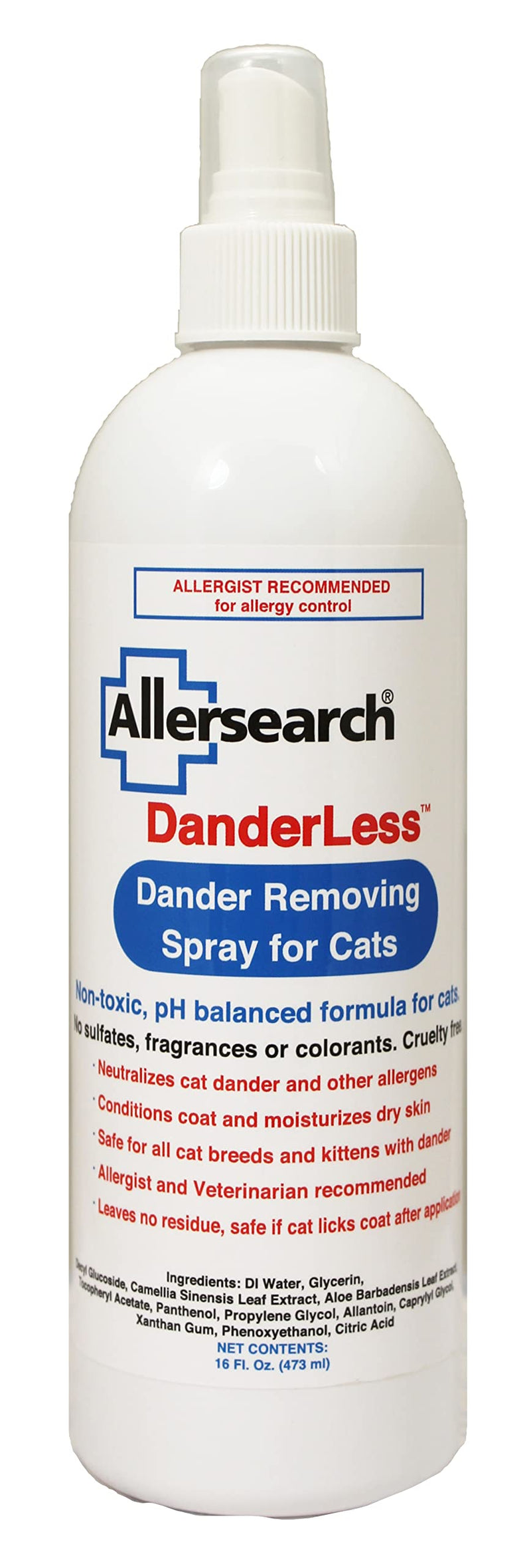 Allersearch DanderLess Dander Removing Spray for Cats - BeesActive Australia
