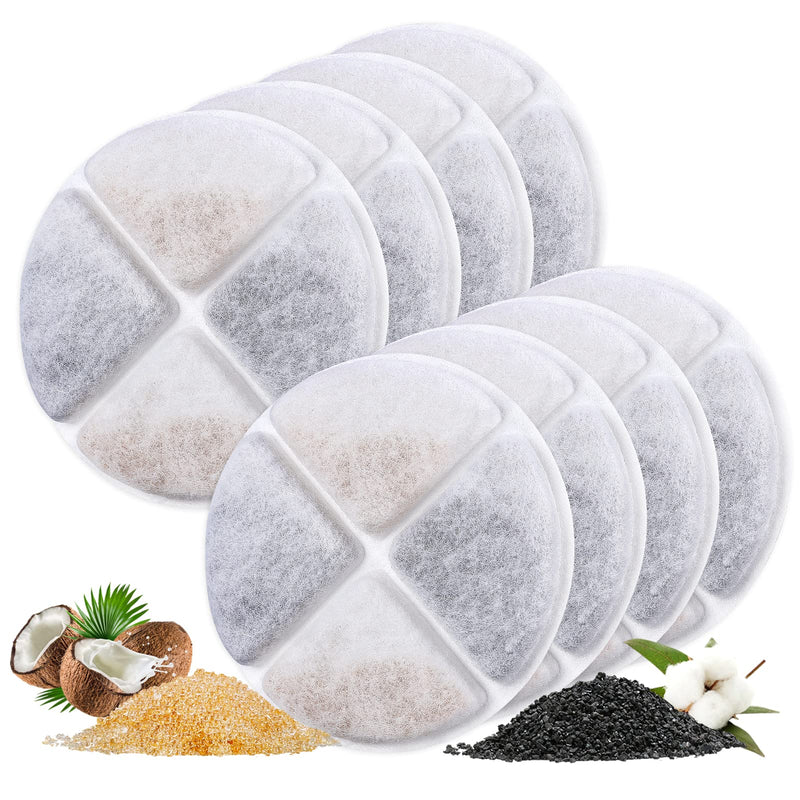 MyfatBOSS Cat Fountain Filters, 8 Pack Cat Filters for Water Fountain, Cat Water Fountain Filter Replacement, Pet Fountain Filter Replacement Fit for petnf 101 oz/ 3 Liter Pet Water Fountain - BeesActive Australia