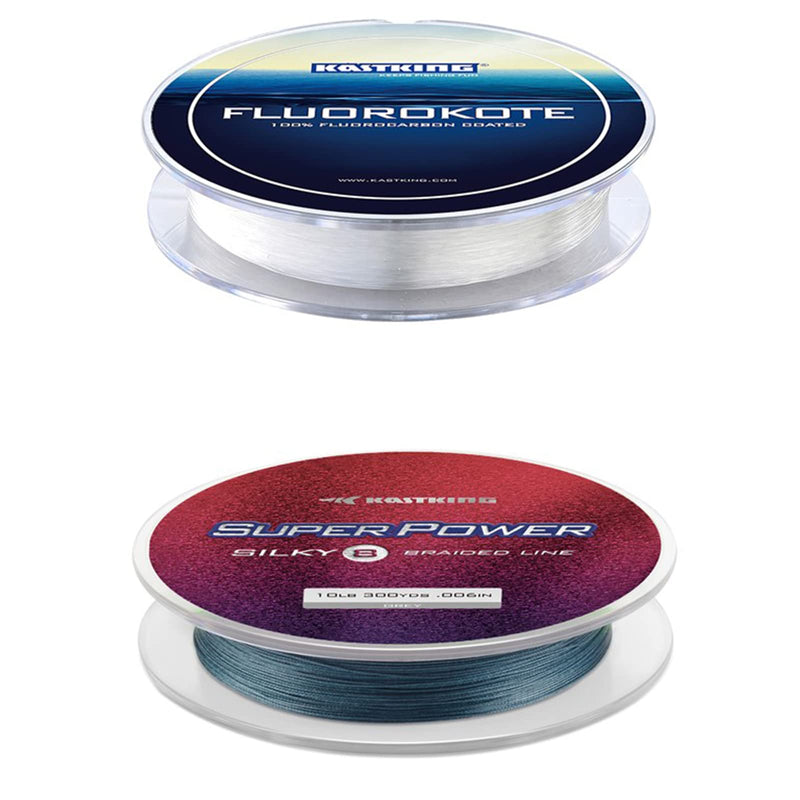 KastKing FluoroKote Fishing Line and KastKing Superpower Silky8 Braided Fishing Line - BeesActive Australia