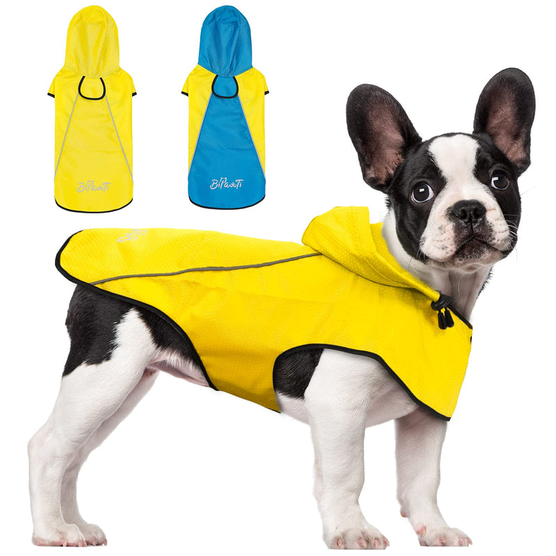 Dog Raincoat,Waterproof Hooded Slicker Poncho,Dog Reflective Safety Dog Rain Jacket,Windproof Snow-Proof Dog Rain Coat,Dog Raincoats for Small,Medium,Large Dogs Yellow Medium - BeesActive Australia