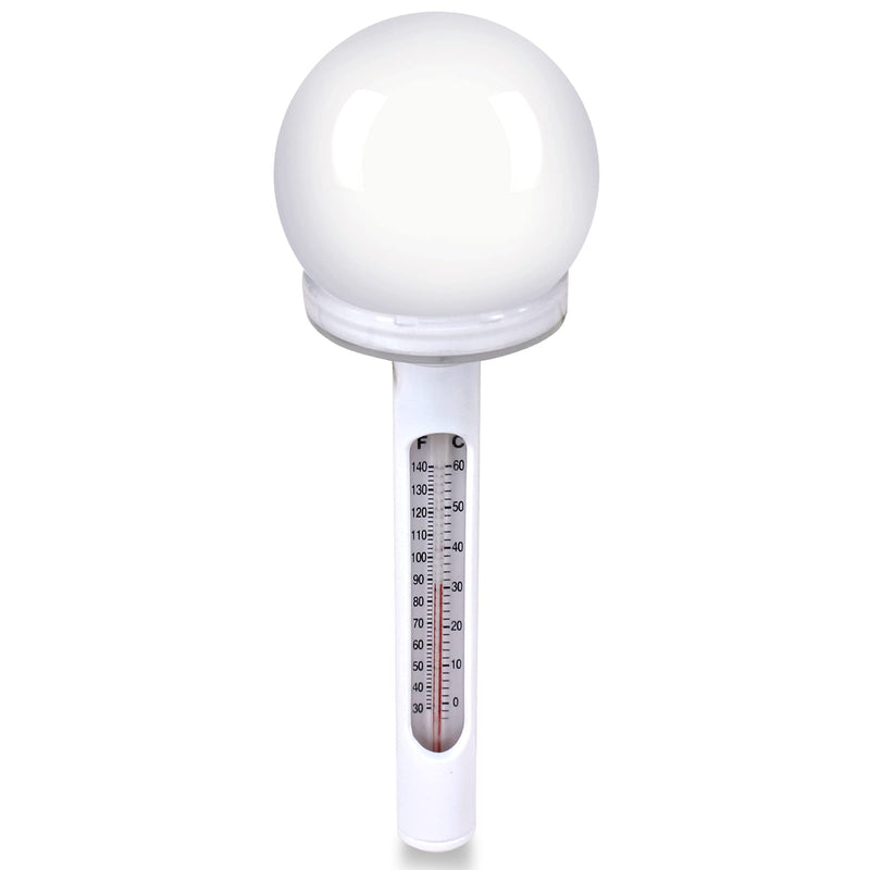 Floating Pool Thermometer w/LED Light - Solar Auto Light-Up Chroma Globe Water Temperature Easy Read Thermometer - for Indoor & Outdoor Swimming Pools, Spa, Hot Tub, Aquarium, Fish Pond - BeesActive Australia