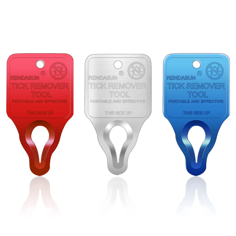 Tick Remover Tool, Tick Removal Tool Suitable for Pets, Animals, and Humans, Quick, Safe, Reliable, and Highly Essential Tick Remover Tool for Portable Outdoor Living Silver, Red, Blue - BeesActive Australia