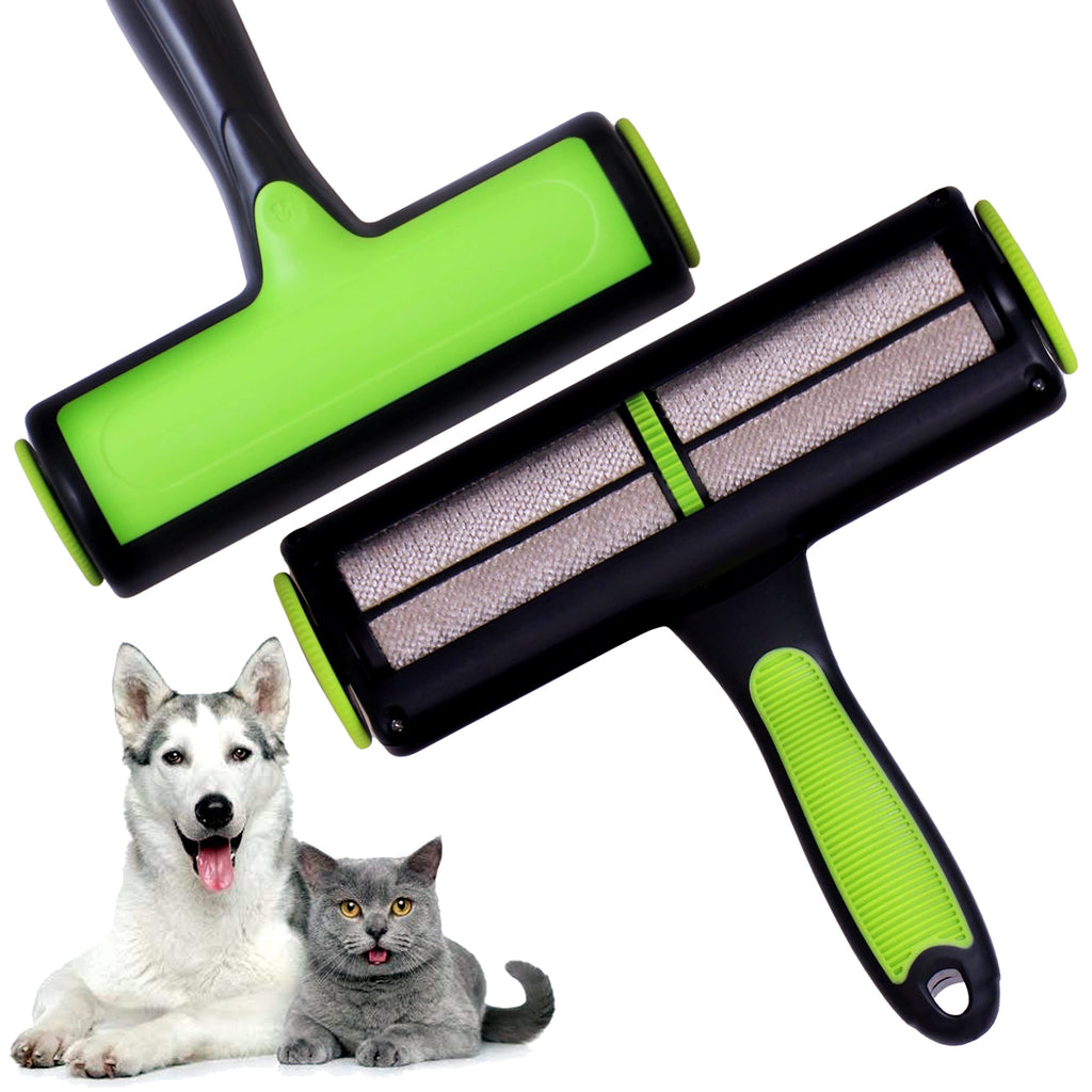 Pet Hair Remover - Reusable Cat and Dog Hair Remover for Furniture, Couch, Carpet, Car Seats, Bedding and Clothes – Non-Slip Handle Lint Roller - Animal Fur Removal Brush for Pet Lovers – Lint Rollers - BeesActive Australia