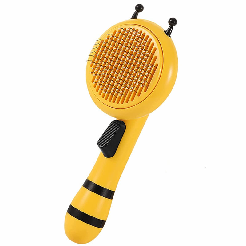 Beenefits 2022 Newest Design Self-Cleaning Slicker Brush for Dogs and Cats - The Ultimate Dog Brush for Shedding Hair, Fur, - Comb for Grooming Long Haired & Short Haired Dogs, Cats, Rabbits, & More - Deshedding Tool, Cat Brush - BeesActive Australia