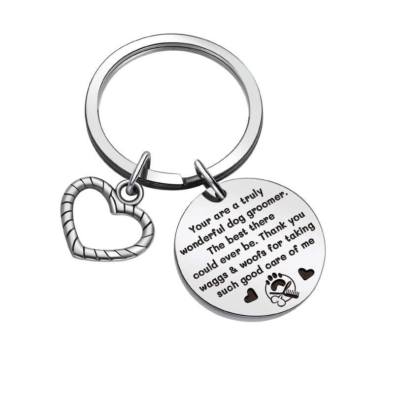 ZQEOU Dog Groomer Gift Coworker Keychan Thank You Jewelry Pet Groomer Gift Christmas Jewelry 1 Standard - BeesActive Australia