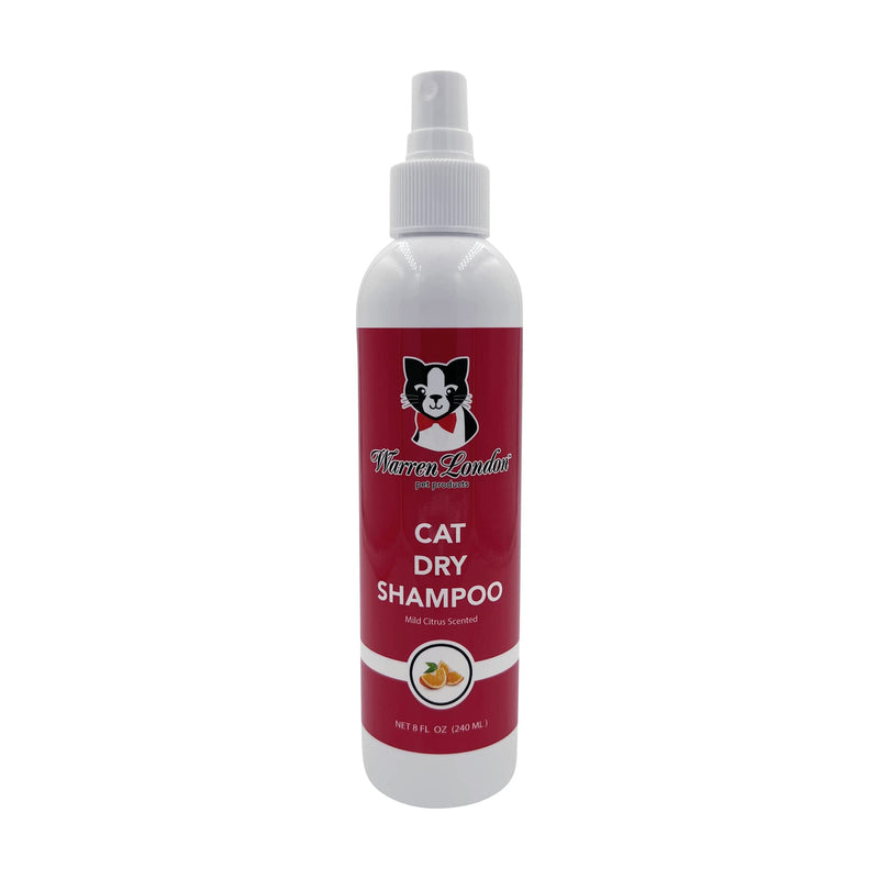 Warren London Cat Dry Shampoo | No Rinse Shampoo Cat Cleaner with Neem Oil & Coconut | Kitty Shampoo On The Go | Made in USA - BeesActive Australia