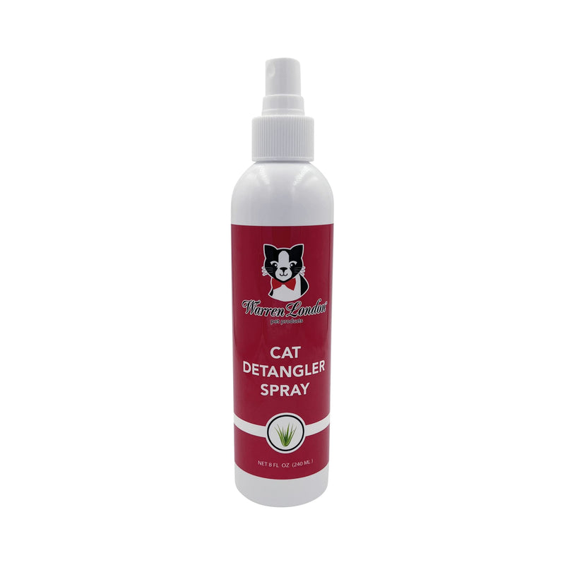 Warren London Cat Detangler Spray for Matted Hair | Leave in Conditioner Pet Detangling Spray That Demattes & Refreshes | Use with Cat Brush or Grooming Glove | Made in USA - BeesActive Australia