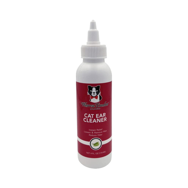 Warren London Cat Ear Cleaner | Ear Cleaning Solution for Cats and Kittens with Aloe Vera | Kitten Ear Cleaner & Ear Wash for Cats | Made in USA - BeesActive Australia