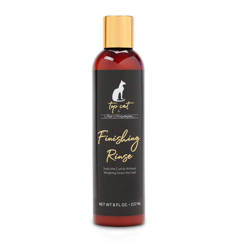 Chris Christensen Top Cat Finishing Rinse for Cats, Groom Like a Professional, Seals The Cuticle, Doesn't Weigh Down Coat, Made in USA, 8 oz - BeesActive Australia