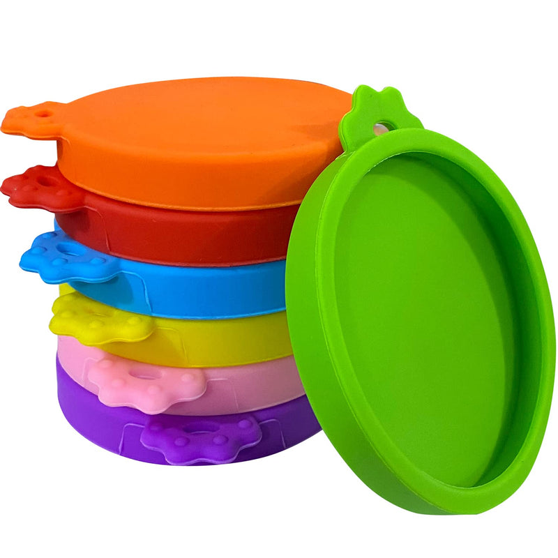 7 Pcs Food Can Lids Pet Can Covers, Silicone Small Pet Food Can Lids Covers for 3 oz 2.5 oz Cat Food Cans. - BeesActive Australia