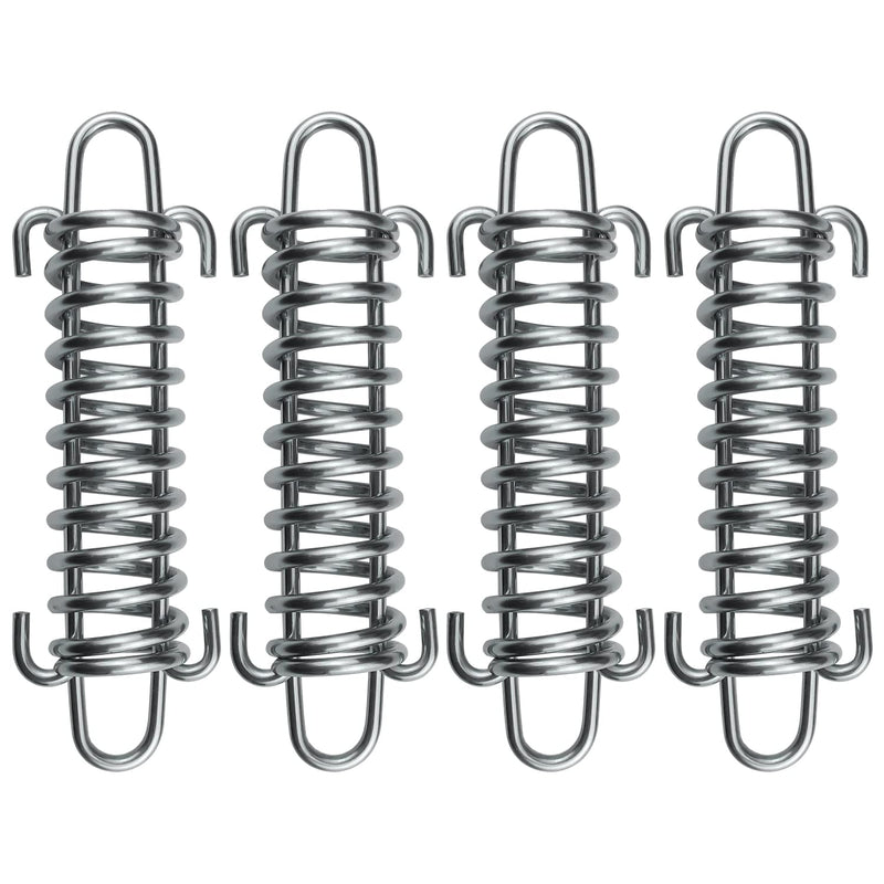 SUUJI Dog Leash Shock Absorbing Spring - 4 Pcs 304 Stainless Steel Dog Cable Tie Out Buffer Spring for Dog Run Or Training,Heavy Duty Tent Rope Fixed Buckle Tensioner for Outdoor Hiking Camping - BeesActive Australia