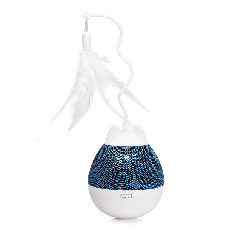 Catit PIXI Spinner, Treat Dispensing Cat Toy, Blue - BeesActive Australia