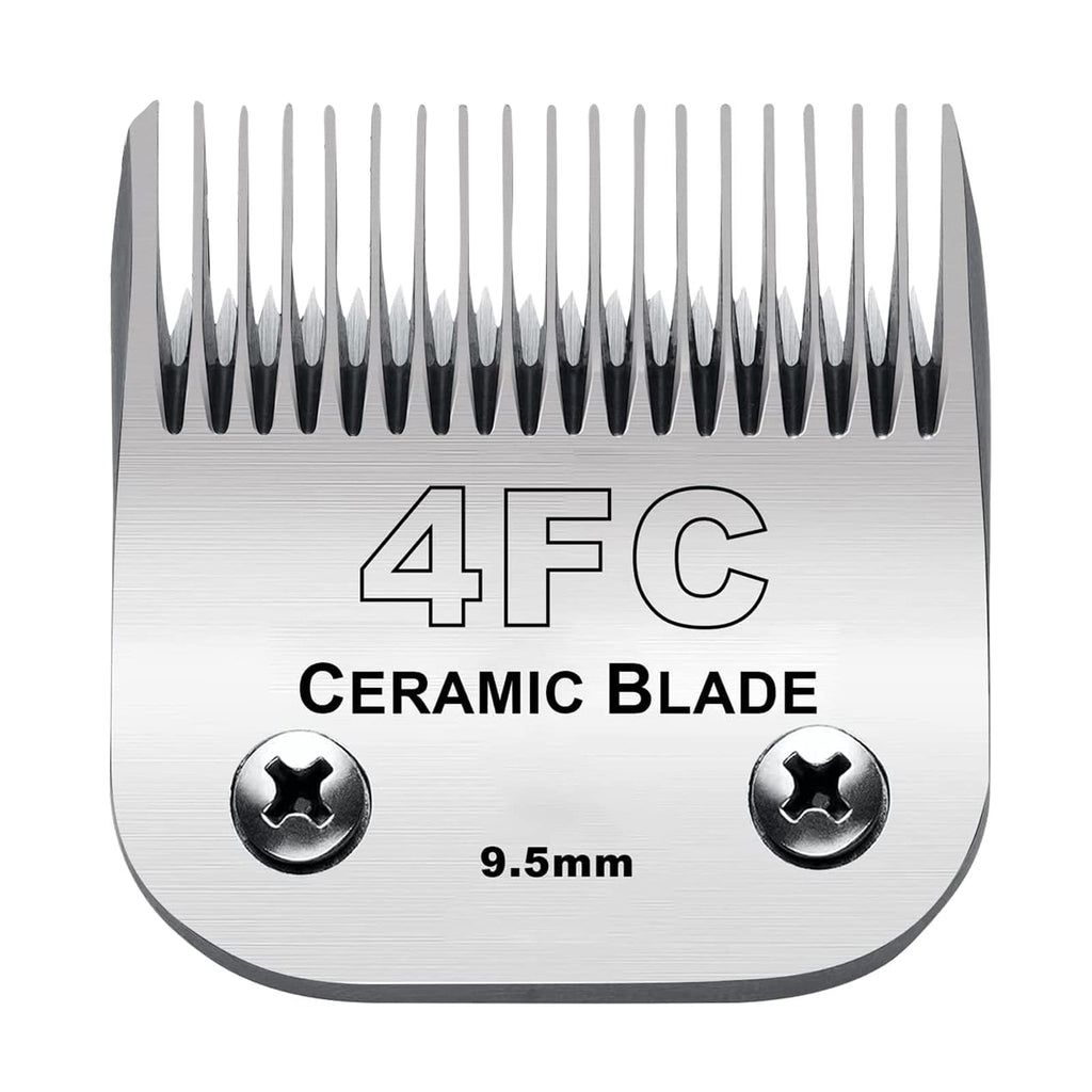 Dog Grooming Clipper Replacement Blades Compatible with Andis/Wahl/Oster Dog Clippers,Detachable Ceramic Blade & Stainless Steel Blade 4fc:3/8''(9.5mm) - BeesActive Australia