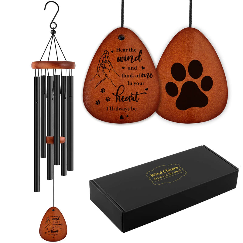 Pet Memorial Wind Chime - Memorial Wind Chimes for Loss of Dog, Sympathy Wind Chimes for Loss of Dog, in Memory of Dog Gifts (25.5 Inch) Hear the wind - BeesActive Australia