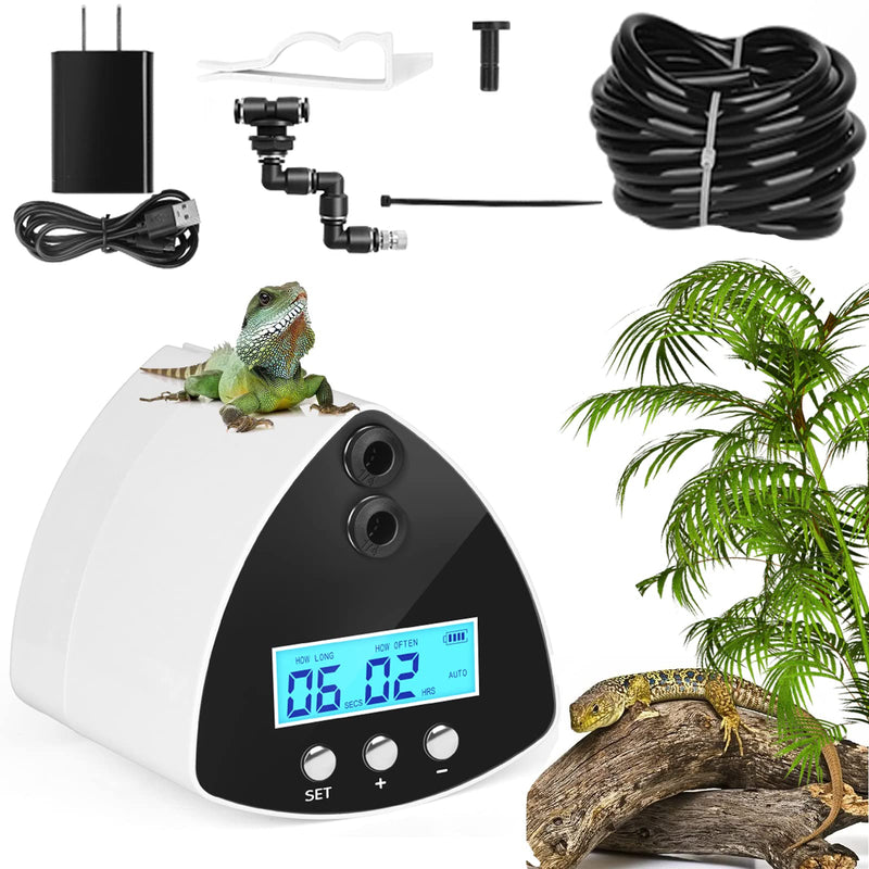 DAOTAILI Reptile Misting System, Automatic Intelligent Reptile Humidifiers with 3 PCS Spray Nozzles, LCD Reptile fogger with Smart Timing Rainforest.This is Rainforest Device, Not A Sprayer - BeesActive Australia