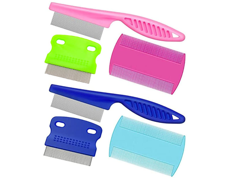 6PCS Pet Dog Comb Sets, Durable Grooming Combs for Dogs and Cats to Comb out Tick and Effectively Remove Dandruff, Floating Hair, Tear Stain and Snot - BeesActive Australia