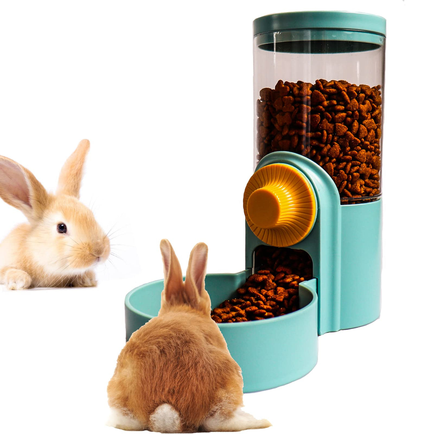 Grddaef Rabbit Hanging Automatic Food Dispenser Gravity Small Animals Cage Auto Feeder Set for Rabbit Chinchilla Guinea Pig Hedgehog Ferret BeesActive Australia