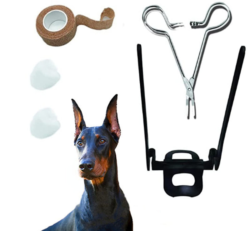 Yanzisno1 Dog Ear Care Tool Pet Dog Ear Stand Up Support Ear Posting Kit for Doberman Pinscher Dog Samoyed Huskiy with forceps - BeesActive Australia