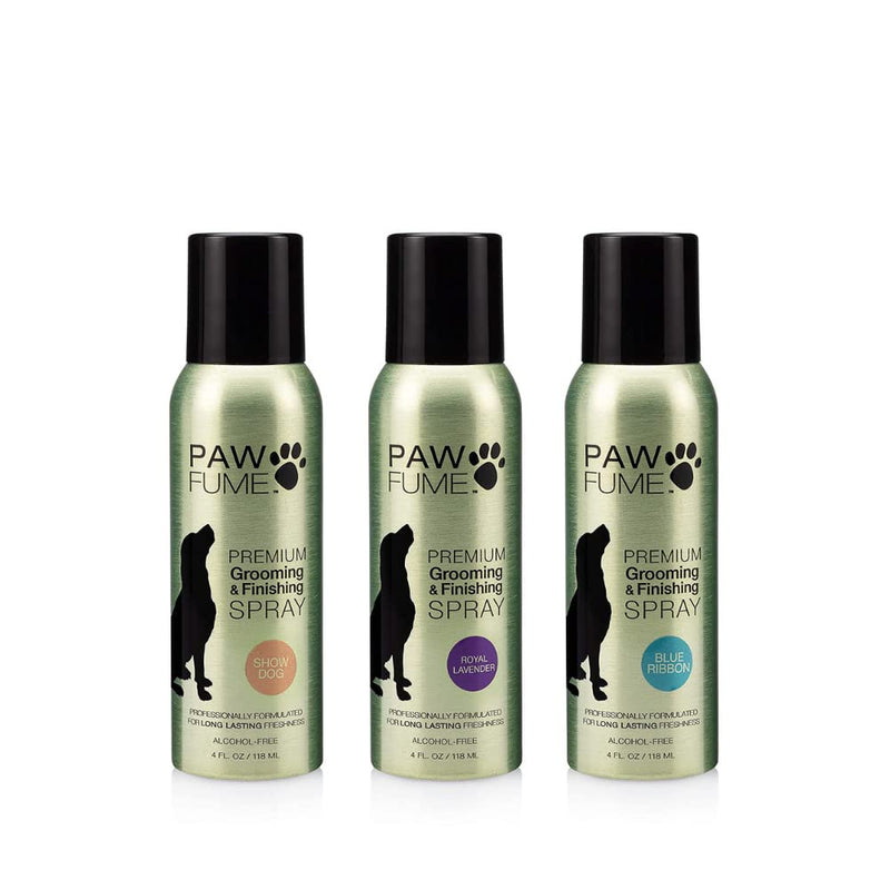 PAWFUME Premium Grooming Dog Spray (Show Dog) + Premium Grooming Dog Spray (Blue Ribbon) + Premium Grooming Dog Spray (Lavender) - BeesActive Australia