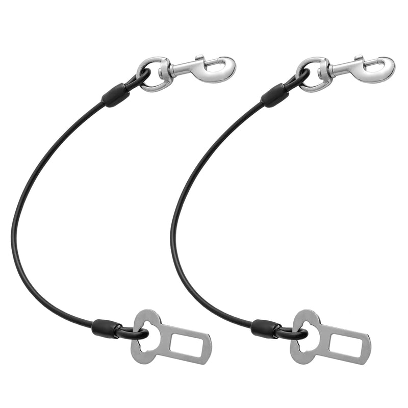 Mi Metty Dog Car Harnesses.Dog Car Seatbelt Made of Coated Wire Rope Safety Restraint No-Chew Tether Cable Stainless Steel. Vehicle Harnesses with Clips and Latch Attachment. Heavy Duty Dog Leash 24 inch/60 CM - BeesActive Australia