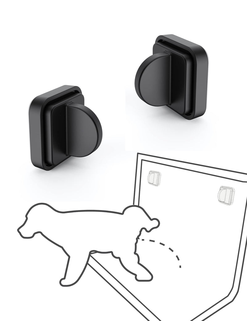 NOTMBESTM Dog Pee Pad Holder（2Pack） Potty Training Pad Magnetic Wall Holder for Leg-Lifting Dogs & Canine Urine Marking Strong Magnets No More Slipping Pee Pads Fit for Any Size of Puppy Pee Pads Black - BeesActive Australia