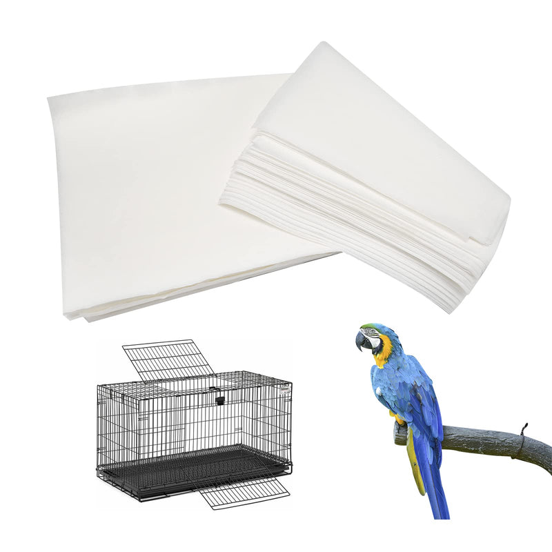 Vkinman Bird Cage Paper Liners Non-Woven Bird Nesting Box Pads, 100 Sheets Square - BeesActive Australia