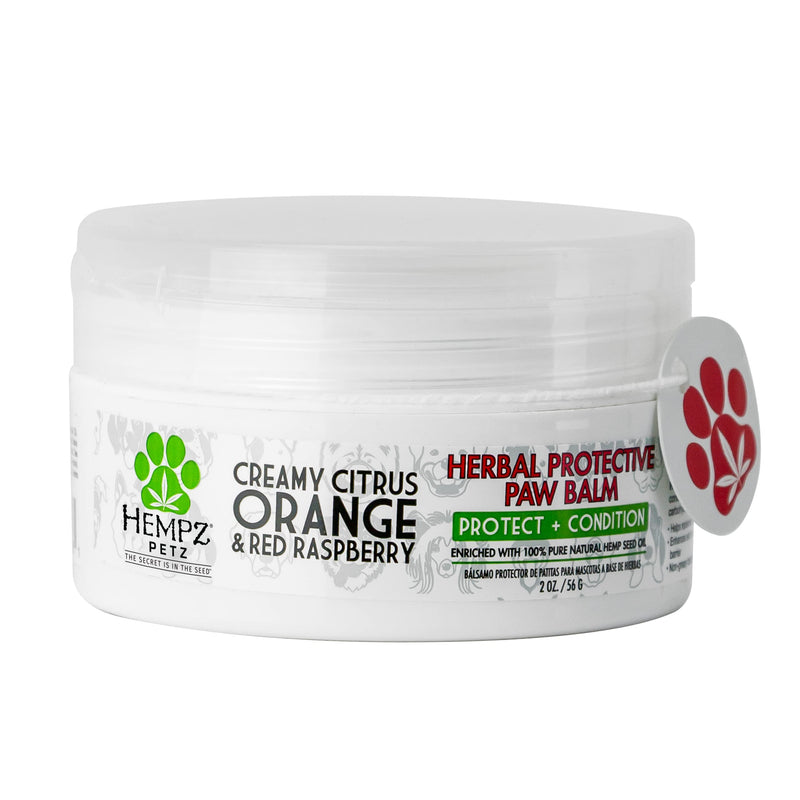 Hempz Petz Dog Paw Balm, Creamy Citrus Orange & Red Raspberry Herbal Protective Balm, 2 oz. - BeesActive Australia