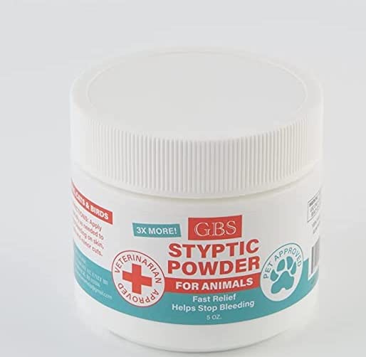 G.B.S GBS Styptic Powder for Animals 5 oz Dogs, Cats & Birds Cutting Nails - Stop Bleeding Styptic Clotting Blood Powder – Easy to Apply 3X More - BeesActive Australia