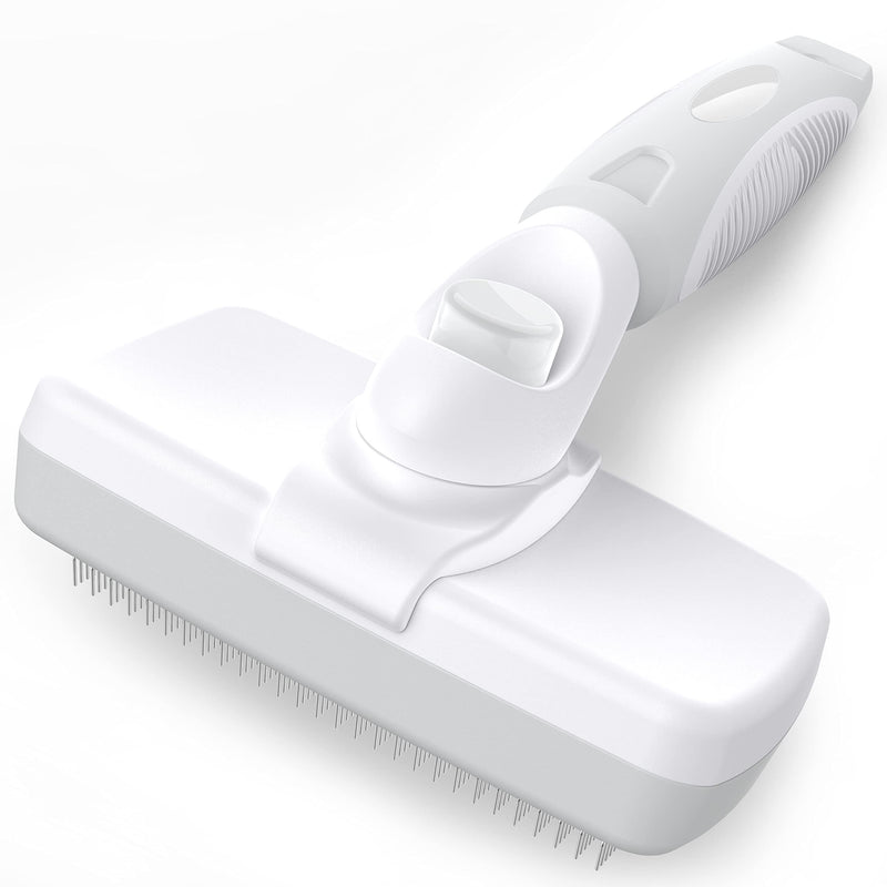 Crala Self Cleaning Slicker Brush, Dog & Cat Grooming Shedding Tool for Short and Long Haired - Gently Removes Loose Undercoat, Mats and Tangled Haired - BeesActive Australia