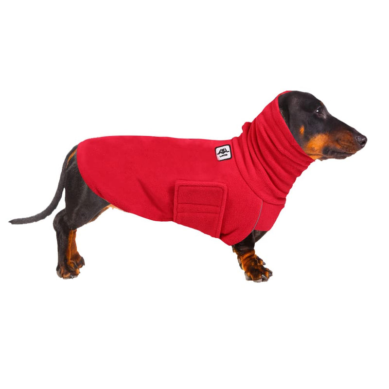 Dachshund Coats for Medium Small Large Dogs, Dachshund Cold Weather Coat, Cold Weather Dachshund Coats, Dachshund Cold Coat Red - BeesActive Australia