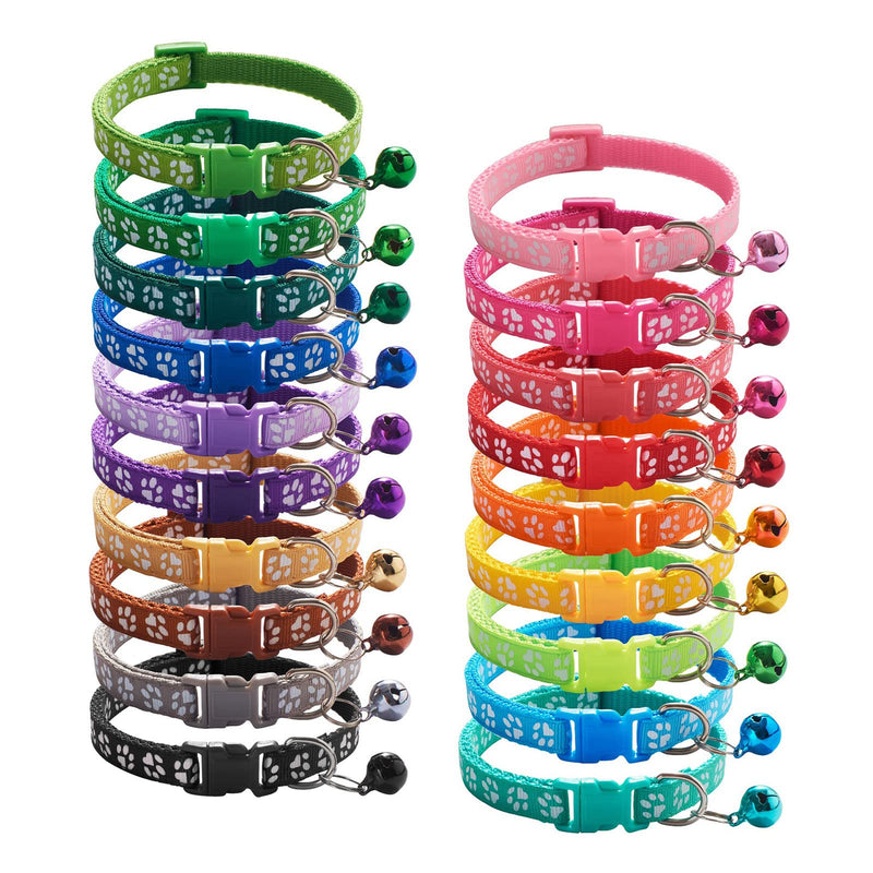 Puppy Collars with Bell-Adjustable Litter Collars Pups - Kitten Collar for Newborn pet Non-Breakaway A - BeesActive Australia