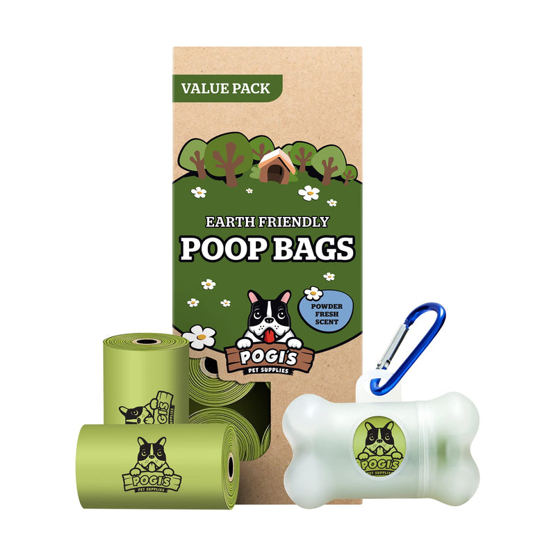 Pogi's Dog Walk Combo - Includes 1 Dispenser and 165 Doggy Poop Bags - BeesActive Australia