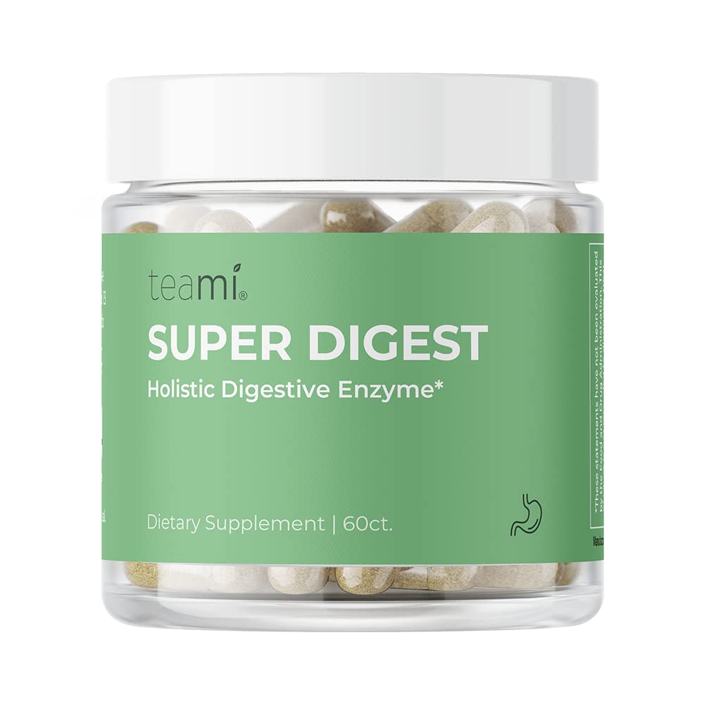 Teami Super Digest - Digestive Enzyme - Vegan-Friendly Digestive Health Formula - Supplement for Better Digestion Immune Support, and Nutrient Absorption - Gas, Constipation & Bloating Relief - BeesActive Australia