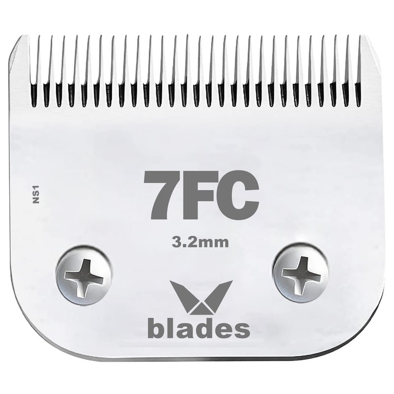 7FC Clipper Blade Dog Grooming Compatible with Andis Clippers Carbon Infused Steel Detachable Ceramic Sharp Edge Also Compatible with Wahl / Oster Dog Clippers - BeesActive Australia