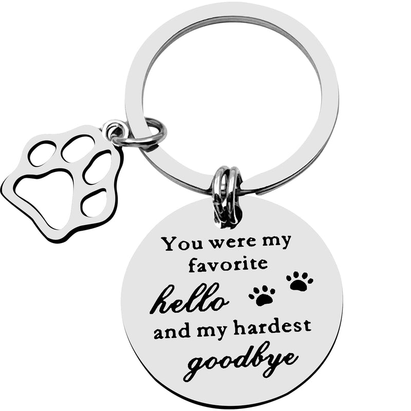 Dog Cat Memorial Gifts Remembrance Keychain Jewelry for Dog Cat Lover Family Loss of Pet Sympathy Condolences Gifts in Memory of Beloved Dog or Cat Pet Lover Owner Puppy Parent Pet Keepsake Key Ring - BeesActive Australia