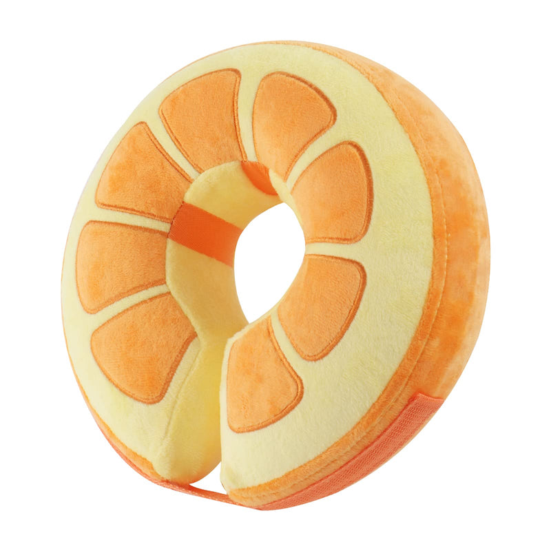 IEUUMLER Inflatable Recovery Dog Collar – Protective Comfortable Adjustable Neck Donut Cone Not Block Vision for Dogs and Cats Prevent from Biting and Licking EU002 L (Neck:12"-18") Orange - BeesActive Australia