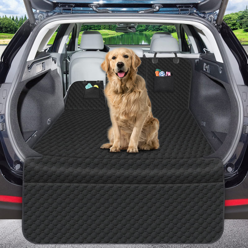 Mancro SUV Cargo Liner for Dogs, Waterproof Dog Seat Cover for SUV with Bumper Flap Protector, Durable Non-Slip Polyester Pet Trunk Cargo Cover for Vehicles, Jeeps, Vans, Universal Fit (84” L x 54” W) - BeesActive Australia