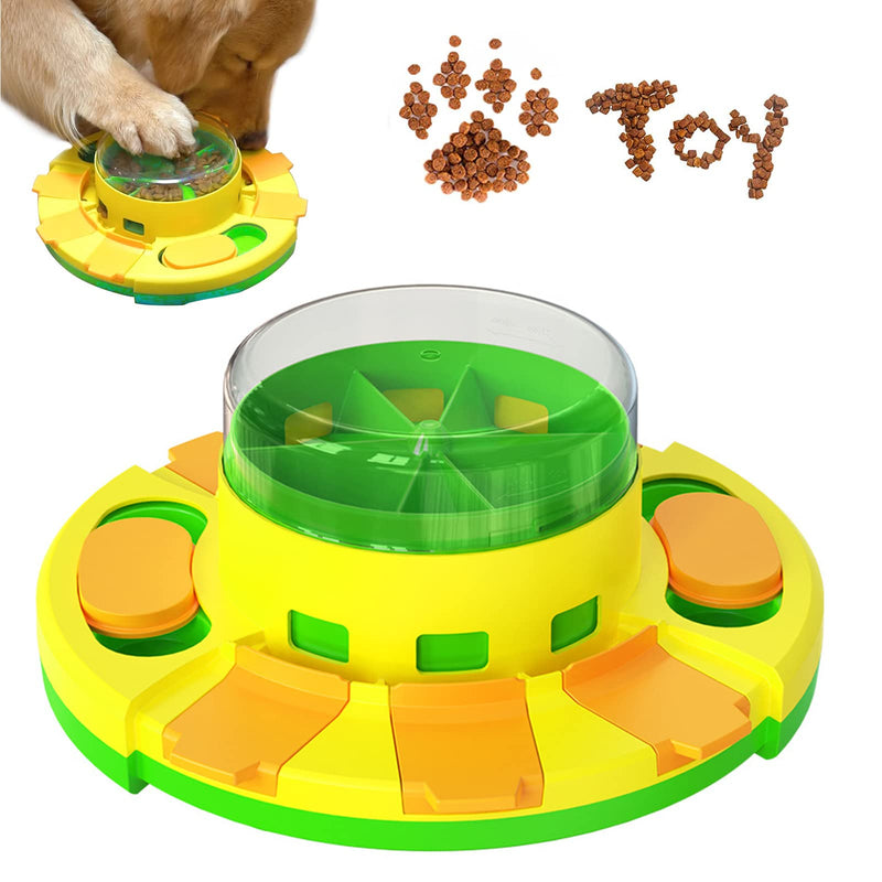 Dog Puzzle Toys, Interactive Dog Toys for Dogs Training Funny Feeding, Dog Treat Puzzle Intelligence Toy for Small and Medium Dogs, Improve IQ Puzzle Bowl for Puppy Pet Green - BeesActive Australia