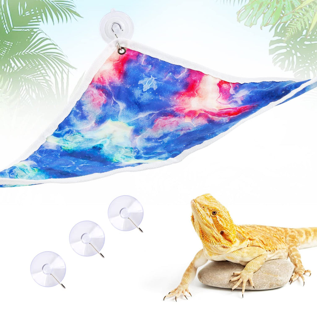 Bearded Dragon Hammock Reptile Lounger, Lizards Hammocks, Terrarium with Suction Cups Habitat Decor Hammock for Climbing Chameleon Hermit Crab Lizards Gecko - BeesActive Australia