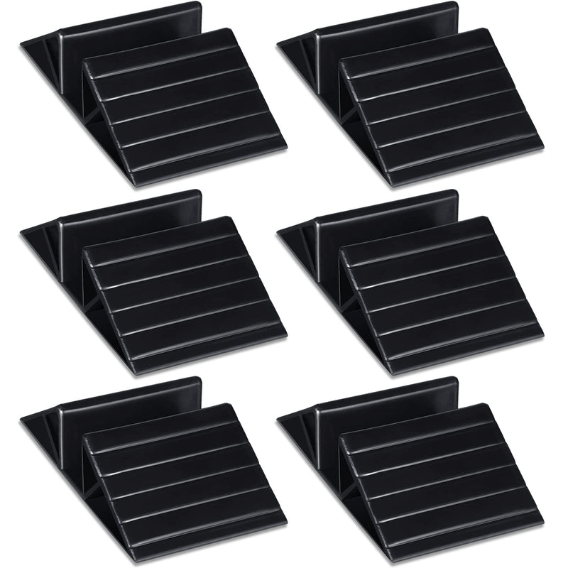 6 Pcs Support Feet for Pet Gate Plastic Triangle Reinforcement Fitting Dog Panel Isolation Fence Free Standing Pet Gate Dog Fence Panels for Configurable Wood Dog Gate Doggie Guardrail, Black - BeesActive Australia