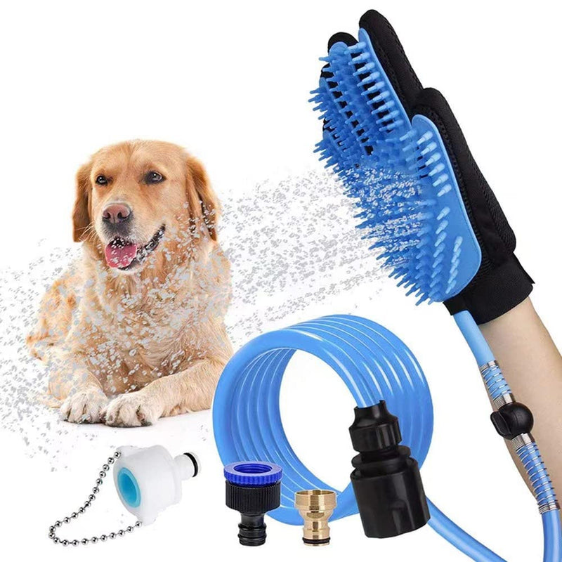 Dog Bath Brush Pro - Sprayer and Scrubber Tool in One - Indoor/Outdoor Dog Bathing Supplies - Pet Grooming for Dogs or Cats with Long and Short Hair - Dog Wash with Hose and Shower Attachment - BeesActive Australia