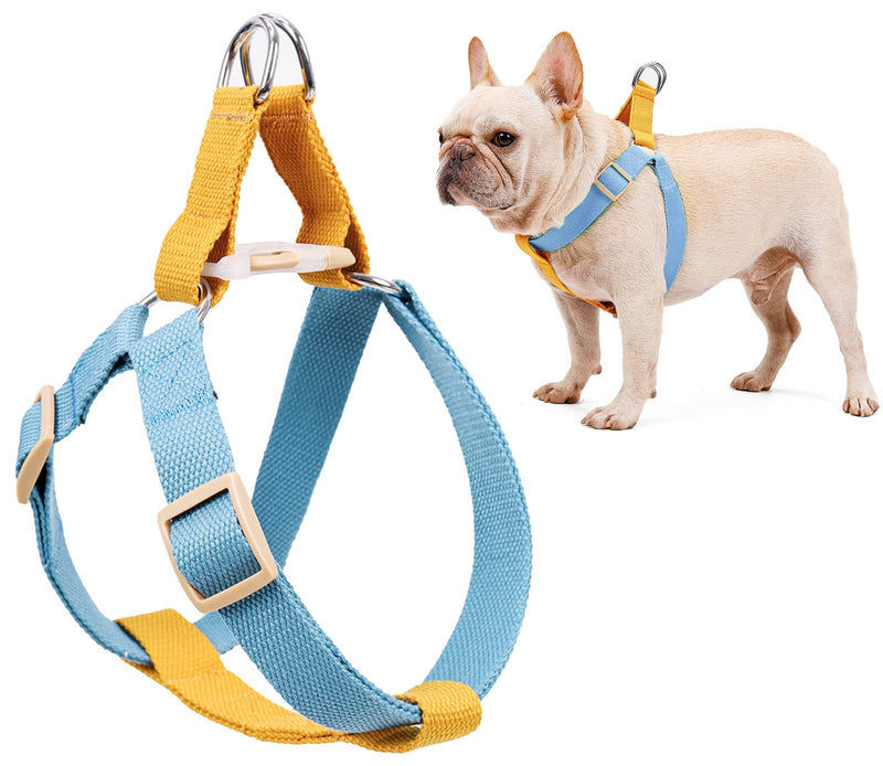ZIRVYIR Dog Halter Harness Medium Brown-Blue - BeesActive Australia