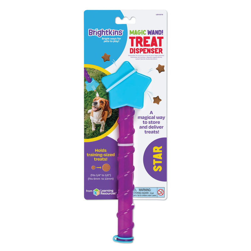 Brightkins Magic Wand Treat Dispenser: Star - 1 Piece Dog Treat Holder, Treat Dispenser for Dogs, Multicolor - BeesActive Australia