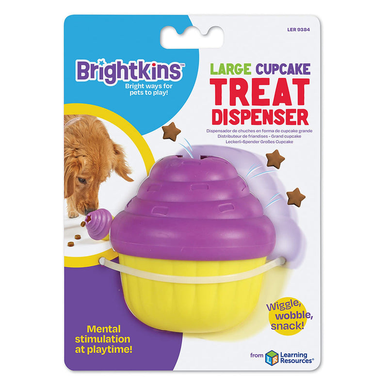 Brightkins Large Cupcake Treat Dispenser - 1 Piece Mental Stimulation Toys for Dogs, Treat Dispenser for Dogs, Multicolor - BeesActive Australia