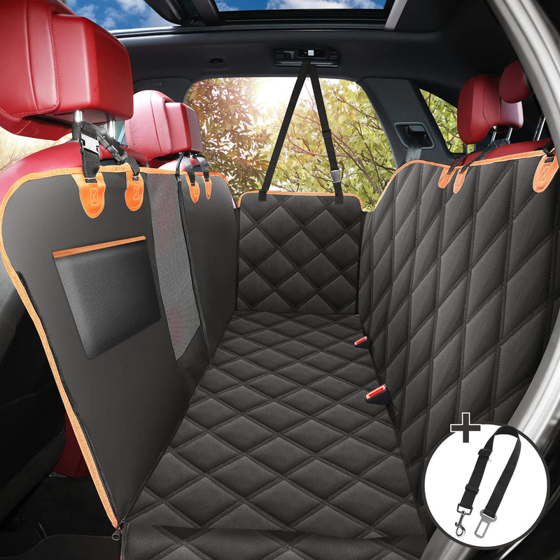 KYG Dog Car Seat Cover 100% Waterproof Car Seat Cover for Back Seat with Mesh Visual Window Car Seat Protector for Dogs Durable Nonslip Dog Hammock for Universal Cars Trucks and SUVs - BeesActive Australia